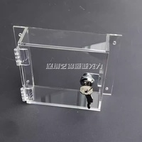 Acryl box mit Cam Lock Deckel Custom Clear Acryl Lock Box Vitrine Abschließbare Acryl Box Vitrinen mit Verschluss deckeln