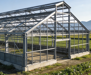 Bâtiments agricoles préfabriqués en acier léger à faible coût pour volailles, moutons, chèvres laitières, vaches, hangar de stockage, entrepôt - Product Image 5