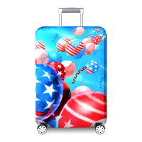 Vente en gros Housse de protection de bagage personnalisée de haute qualité Motif géométrique Housse de valise Fermeture à glissière élastique Protection