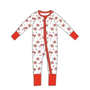 Elegante <span class=keywords><strong>Mono</strong></span> de Bambú para Bebé, Manga Larga, con Cierre, Estilo <span class=keywords><strong>Vaquero</strong></span> Occidental, Ropa para el Hogar para Bebés - Product Image 1
