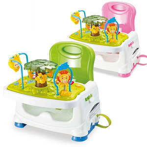 Plato de <span class=keywords><strong>cena</strong></span> para bebé de alta calidad, asiento de seguridad para alimentación, silla de comedor plegable para niños <span class=keywords><strong>con</strong></span> juguetes musicales para silla de comedor - Product Image 1