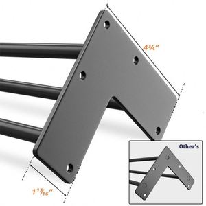 WEKIS Vintage Mid Century <b>Small</b> Round Coffee <b>Table</b> Dining <b>Table</b> Wood Bench Live Edge <b>Table</b> Bronze Hairpin Legs - Product Image 4