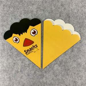 กล่องใส่เฟรนช์ฟรายส์และเครปแบบพิมพ์ลายเอง บรรจุภัณฑ์อาหาร <span class=keywords><strong>รูป</strong></span>ทรงกรวย ทำจากกระดาษ - Product Image 2