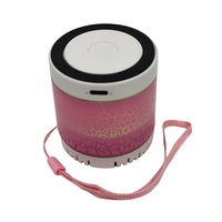Mini-enceinte portable sans fil personnalisable avec logo, pour boîte à musique LED RGB en plastique, cadeau promotionnel, fournisseur en gros de batteries