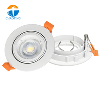 Marco para Downlight LED Cuadrado/Redondo, Empotrable en Techo, Lámpara LED Fija, Foco MR16/GU10, Precio de Fábrica