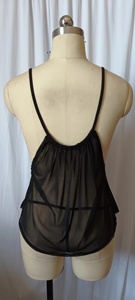 Women's Gauze Sexy Sleeveless With Shoulder Buckle Transparent Solid Breathable <strong>Ladies</strong> Home Wear <strong>Night</strong> <strong>Dress</strong> - Product Image 4
