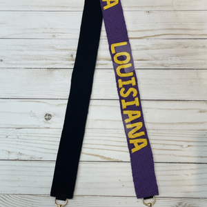 Correa de monedero con cuentas de Louisiana personalizada, bolso de cuentas de semillas de oro blanco, correas, accesorios, bolsas, piezas especiales, accesorios - Product Image 1