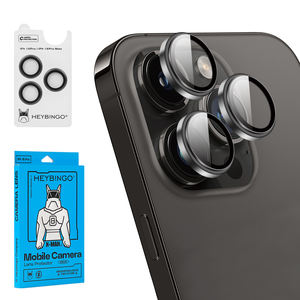 BINGO 3D HD clair anti-rayures <span class=keywords><strong>couverture</strong></span> complète téléphone Protection lentille caméra protecteur pour iPhone 16 et pour iPhone 15 Pro Mobile Devi - Product Image 2