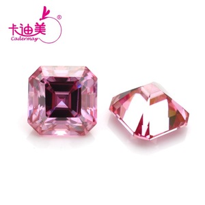 Cadermay Pink Moissanite Loose Stone Square Cut Lab Created Gemstone For Jewelry Making 0.5ct 3ct - Product Image 2