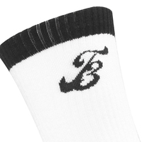 Chaussettes de sport en coton, Logo personnalisé, broderie Jacquard, pour homme, nouvelle mode