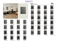 INNV5 prise personnalisée inde acier inoxydable 2 gangs 2 voies interrupteurs maison hôtel série panneau en métal interrupteur d'éclairage mural à bascule 220V 15A