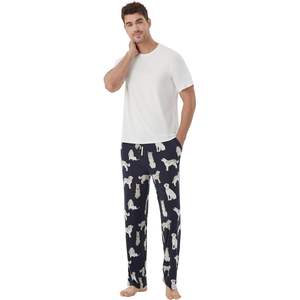 Ensemble de pyjamas pour hommes à manches courtes, vêtements de nuit doux en viscose de bambou avec poches, vêtements décontractés pour la maison, tailles S à XXL - Product Image 4