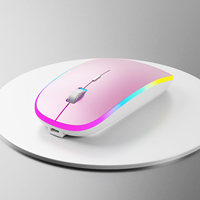 Mouse Optik USB Nirkabel Ergonomis Dua Kepala, Senyap, Dapat Diisi Ulang, Portabel, Tahan Air, Tersedia