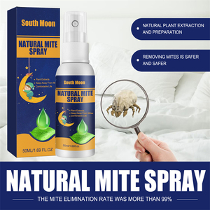 South Moon 50ml <span class=keywords><strong>Spray</strong></span> <span class=keywords><strong>Anti</strong></span>-Acariens Naturel pour Matelas, Canapé, Tapis, Armoire, Nids d'Animaux, Jouets en Peluche – Éliminateur d'Acariens et Tueur de <span class=keywords><strong>Poux</strong></span> Domestiques - Product Image 5