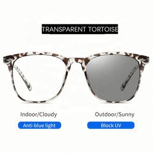 Gafas Ópticas Retro para Hombre y Mujer, Lentes con Bloqueo UV, Anti Luz Azul, Fotocromáticas - Product Image 4