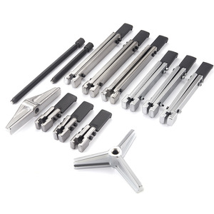 Xc3357 Gear Puller <b>Set</b> 8 Piece Three Jaw Carbon Steel For Auto Repair <b>Mechanical</b> <b>Tools</b> - Product Image 3