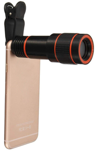 Vente en gros Téléobjectif Kit d'objectif <span class=keywords><strong>pour</strong></span> appareil photo de téléphone portable Universel 12 x Téléobjectif <span class=keywords><strong>pour</strong></span> iPhone et la plupart des Smartphones Noir et Rouge - Product Image 5