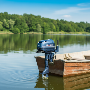 Moteur à essence monocylindre 4 temps 6HP neuf, directement de l'usine, pour bateau pneumatique léger - Product Image 2