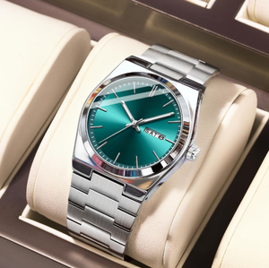 Reloj de Cuarzo Luminoso, Impermeable, Portátil, Ligero y Ajustable de Acero Inoxidable para Hombre, Nuevo y en Oferta - Product Image 2