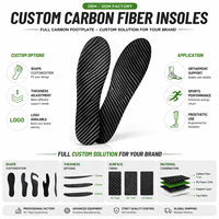 Semelles orthopédiques personnalisées pour enfants X-Glide ultra-légères en fibre de carbone avec technologie de retour d'énergie et plaque de pied rigide et flexible