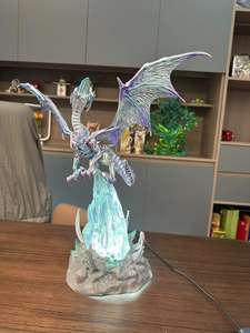 Haute Qualité Led Blue-Eyes <span class=keywords><strong>Blanc</strong></span> <span class=keywords><strong>Dragon</strong></span> Yu-Gi-Oh Anime Figure Duel Monsters Figure Modeli Anime Figurines <span class=keywords><strong>Dragon</strong></span> Modèle - Product Image 6