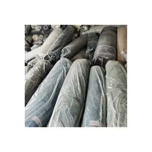 O mais barato tecido têxtil de poliéster para calças, tecido jeans de tecido têxtil para calças indigo/pano de denim preto kg