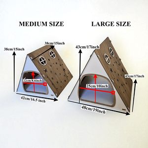 Venta caliente Casa de conejo Tamaños medianos y grandes, Bungalow de conejito de madera, Bungalow de conejo interior para <span class=keywords><strong>mascotas</strong></span> en la sala de estar - Product Image 3