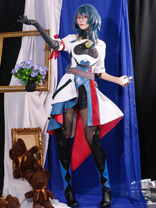 Honkai: Star Rail personnage Natasha Cosplay noir blanc <span class=keywords><strong>costume</strong></span> <span class=keywords><strong>gilet</strong></span> Cosplay <span class=keywords><strong>Costume</strong></span> avec jupe gants - Product Image 3