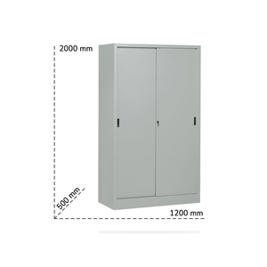 Armario de puerta corredera Tecnotelai 1200x500x2000mm con 4 baldas regulables - Product Image 2