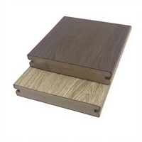Planche de terrasse en PVC composite solide antidérapante stratifiée de luxe, aspect bois véritable chêne, pour jardin, terrasse, bord de piscine