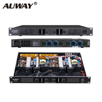 Amplificateur numérique professionnel 350W X4 4 canaux 1U en rack, amplificateur de puissance classe D 4 ohms, système sonore DJ PA Bar KTV