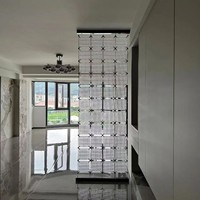 Cloison en briques de verre massif, mur d'art, cristal super blanc, vente directe d'usine, prix avantageux