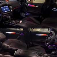 Lumière ambiante LED 64 couleurs pour Ghibli Levante Quattroporte OLIVER, éclairage dynamique intérieur, éclairage d'ambiance en cristal