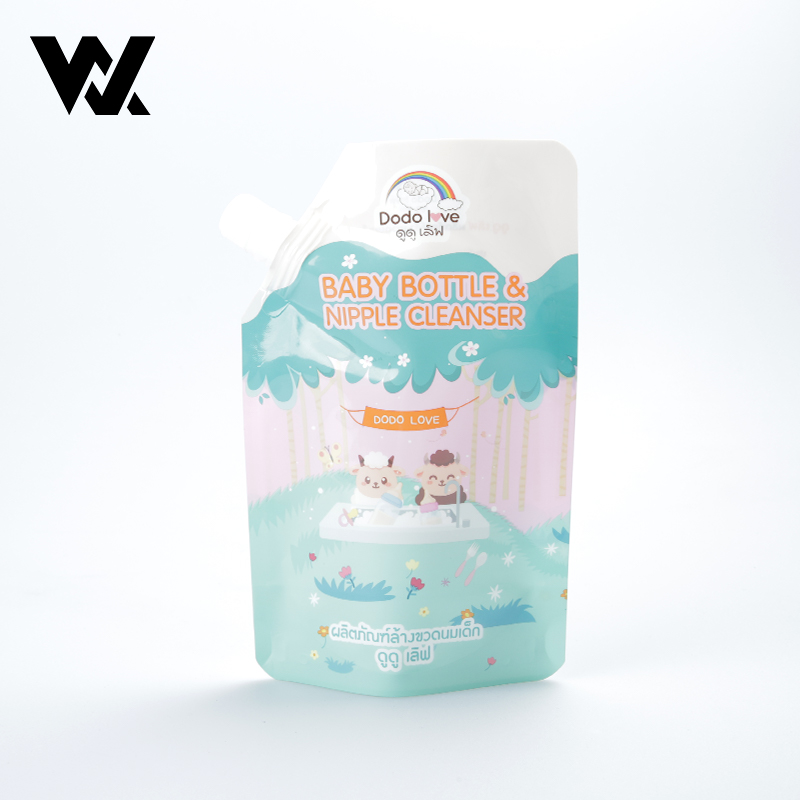 Pochette à bec verseur d'angle