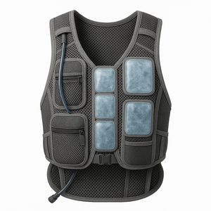 Thoáng khí Nylon sang trọng làm mát Hydration vest với túi nước đá và ống trong suốt xách tay cho chạy đi bộ đường dài đi xe đạp - Product Image 6