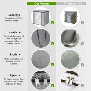 Bolsa Organizadora de Almacenamiento Debajo de la Cama, Plegable, de Gran Capacidad, Resistente, de Tela No Tejida, para Ropa de Cama y Ropa en el Dormitorio - Product Image 5