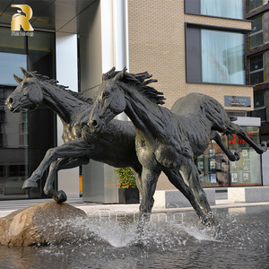 RELONG Vente Flash Grande Statue de Cheval en Bronze, Sculpture de Pommelle avec <span class=keywords><strong>Poulain</strong></span>, Personnalisable pour l'Extérieur - Product Image 4