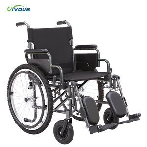 Factory Hot sale big size 51cm Lightweight folding steel Manual Wheelchair <b>for</b> <b>Disabled</b> - Product Image 4