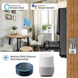 Vàng Phần Cứng Thông Minh Kỹ Thuật Số Cửa Khóa Hai Mặt Keyless <span class=keywords><strong>Fob</strong></span> Wifi Apple Châu Âu Tương Thích Cho Thép Bên Ngoài Đám Mây-Kích - Product Image 5