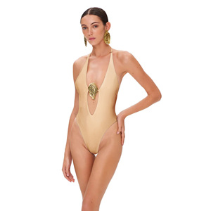Sexy Boob <span class=keywords><strong>Bikini</strong></span> trois pièces couleur unie européen et américain Sexy deux corps maillot de bain femmes 2025 nouveau <span class=keywords><strong>Bikini</strong></span> - Product Image 2