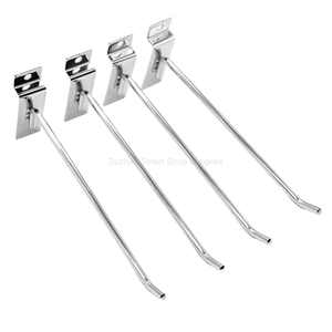 Nhà Máy Bán Buôn Dây Duy Nhất Slatwall Kim Loại Móc Kệ Slatwall Hiển Thị Móc Siêu Thị Phụ Kiện Cho Các Cửa Hàng Bán Lẻ - Product Image 3