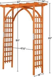 JX l'<span class=keywords><strong>arche</strong></span> <span class=keywords><strong>en</strong></span> <span class=keywords><strong>bois</strong></span> massif du jardin peut servir de support pour les plantes grimpantes. Il est esthétiquement plaisant et à prix raisonnable - Product Image 4
