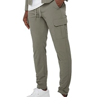 Veste de travail pour homme en deux pièces, sur mesure, de qualité supérieure, avec poches à rabat, fermeture à boutons, grande taille, imperméable