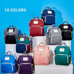 Bolsa de Pañales Multifuncional Grande Impermeable con Logotipo Personalizado, Bolsa de Mano para Mamá, Mochila para Pañales Húmedos - Product Image 5