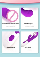 Mini 10-Frequenz Fernbedienung Eingebauter Akku Umweltfreundlicher Vibrator Wasserdichter Dildo Klitoris-Stimulator Weiches Flexibles Silikon
