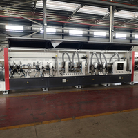 Machine de chantournage automatique pour usine de meubles en bois avec pré-fraisage, dégrossissage, polissage, Inovance PLC CE