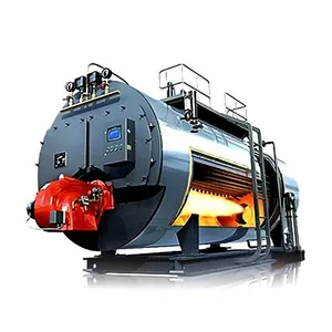 CE ISO 1 ~ 10 Ton/H Horizontal Fuego Tubo de agua Diesel o Gas natural Quemador italiano Caldera de vapor