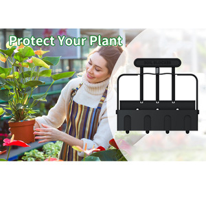 Herramienta manual de plástico para hacer bloques de tierra, herramienta de jardín para plántulas, jardinería doméstica, duradera, negra - Product Image 4
