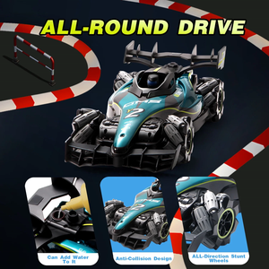 Auto da Corsa Telecomandata 4DRC Y2 Formula, Scala 1/12, 4WD, Alta Velocità, Drift, con Sensore Gestuale, Movimento Laterale e Nebulizzazione - Product Image 3
