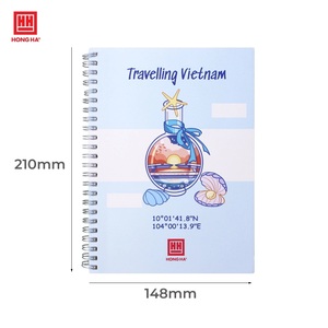 Cuaderno Espiral A5 Hong Ha Traveling Vietnam, Material de la Cubierta de PVC, 200 Páginas, Estilo Espiral, Tamaño Vietnam, Impresión Digital OEM/ODM - Product Image 1